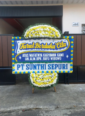 Papan Bunga Duka di Kopang Rembiga